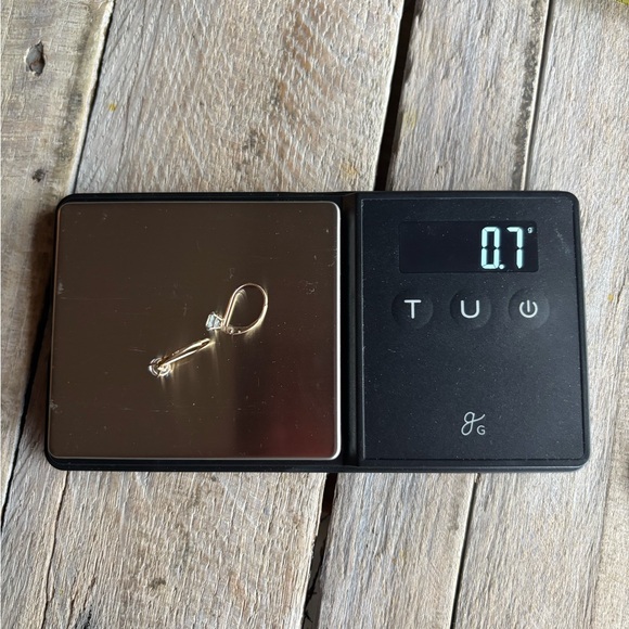 10k Gold Aquamarine Drop Earrings - Picture 7 of 7